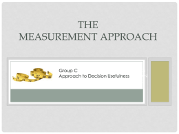 measurement approach