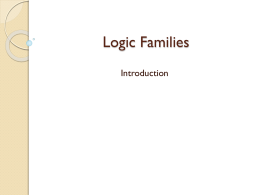 Logic Families Introduction