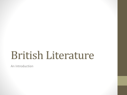 British Literature - Hemet High School