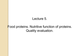 L5 Food proteins