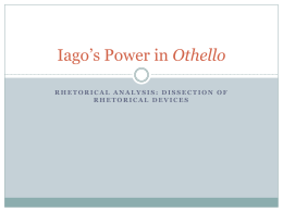 Iago`s Power in Othello