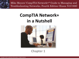 CompTIA Network+ in a Nutshell