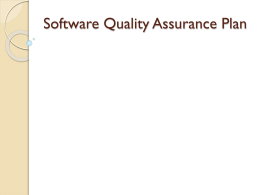 Software Quality Assurance Plan - Bina Darma e