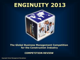 Enginuity 2013 Introduction