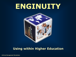 Enginuity: Using within HE