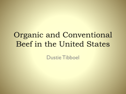 Organic and Conventional Beef