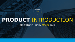 Husky M500A Product Presentation