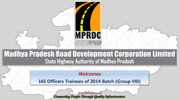 MPRDC * State Highway Authority of MP