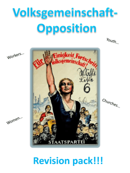 Volksgemainschaft and Opposition (2405738)