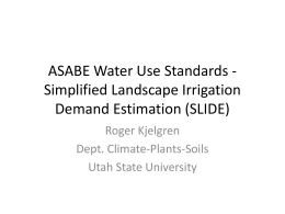 PowerPoint Presentation - Center for Water Efficient Landscaping