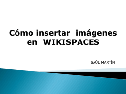 Cómo insertar imágenes en Wikispaces
