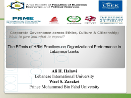 The effects of HRM practices on organizational performance in