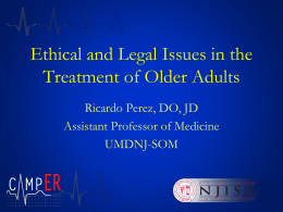 Ethical and Legal Issues in the Treatment of