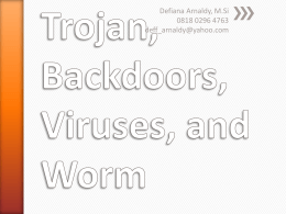 Internet Security Trojan, Backdoors, Viruses
