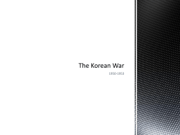 The Korean War - Notes and Activity