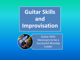 Guitar Skills and Improvisation