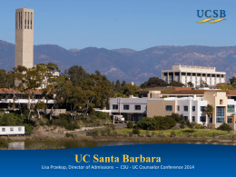 UC Santa Barbara - Decade of Difference