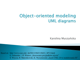 Object-oriented modeling UML diagrams