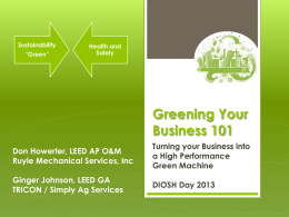 Greening Your Business 101