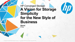 Download: Converged Storage Overview