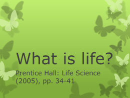What is life? - Birmingham City Schools