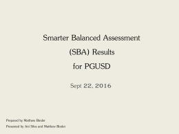 2015-16 SBAC Results ELA and Math