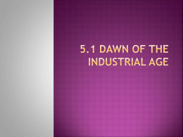 5.1 Dawn of the Industrial Age - Moore