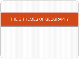 5 Themes of Geography Notes