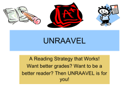 unraavel ppt