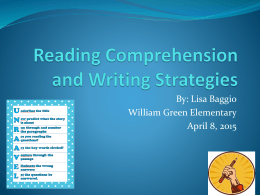 Reading Comprehension and Writing Strategies (1).
