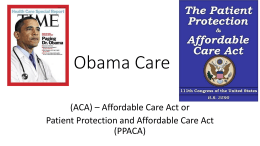 Obama Care - WordPress.com