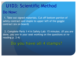 U1D3: Scientific Method