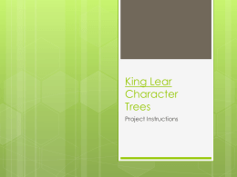 King Lear Character Trees