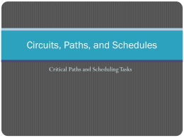 Critical Paths and Independent Tasks