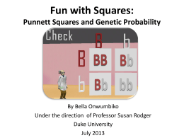 Do you remember how to fill in a Punnett square?