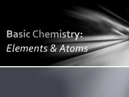 Basic Chemistry - Model High School