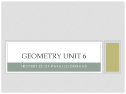 Geometry Unit 6