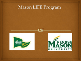 Academics - Mason LIFE - George Mason University
