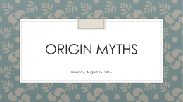Origin Myths
