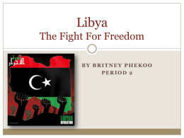 Libya The Revolution - Revolutions-past-present