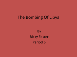 The Bombing Of Libya
