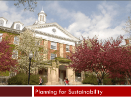 Sustainability at Illinois State - Master Plan
