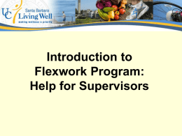 UCSB Flexwork Program