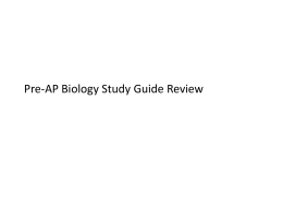 Pre-AP Biology Study Guide Review