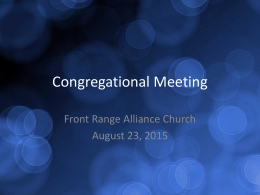 PowerPoint - Front Range Alliance Church