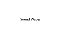 Applications of Waves