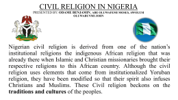 civil religion in nigeria