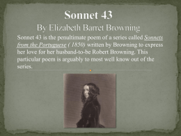 Sonnet 43 By Elizabeth Barret Browning