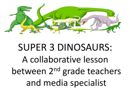 Super3 Dinosaur Lesson Plan