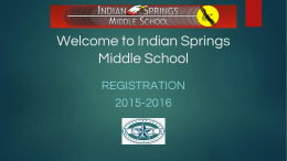 7th to 8th Grade registration ISMS